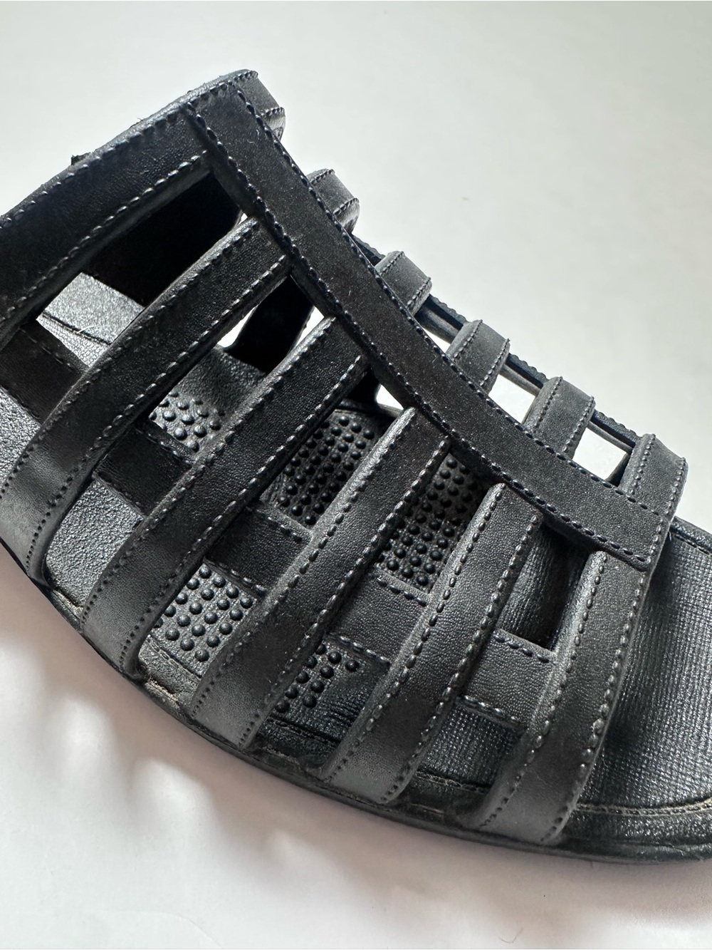 Okabashi Black Comfort Slide Sandals Strappy Mule Made USA Women’s L - Picture 7 of 9